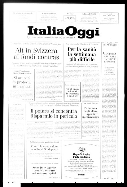 Italia oggi : quotidiano di economia finanza e politica